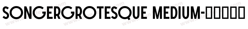 SONGERGrotesque Medium字体转换